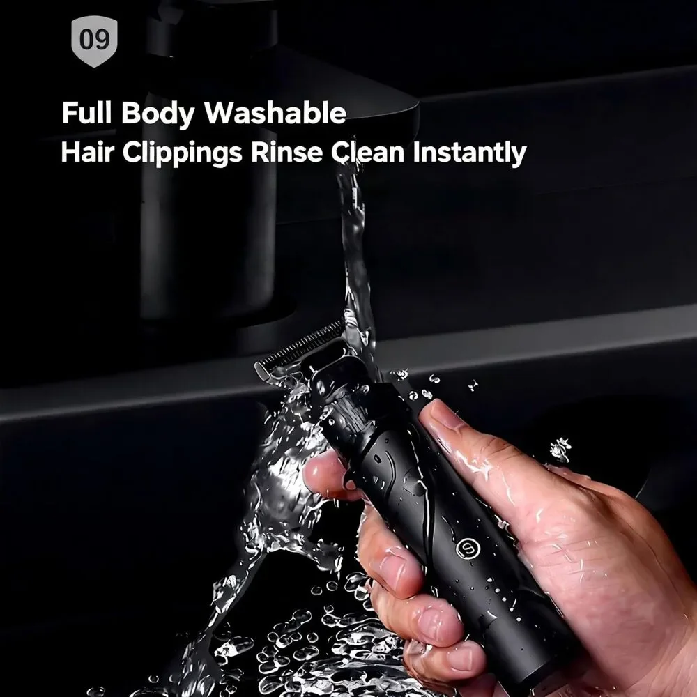 4-in-1 Metal Beard Trimmer IPX7 Waterproof USB-C Cordless V53